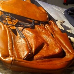 Coach leather backpack